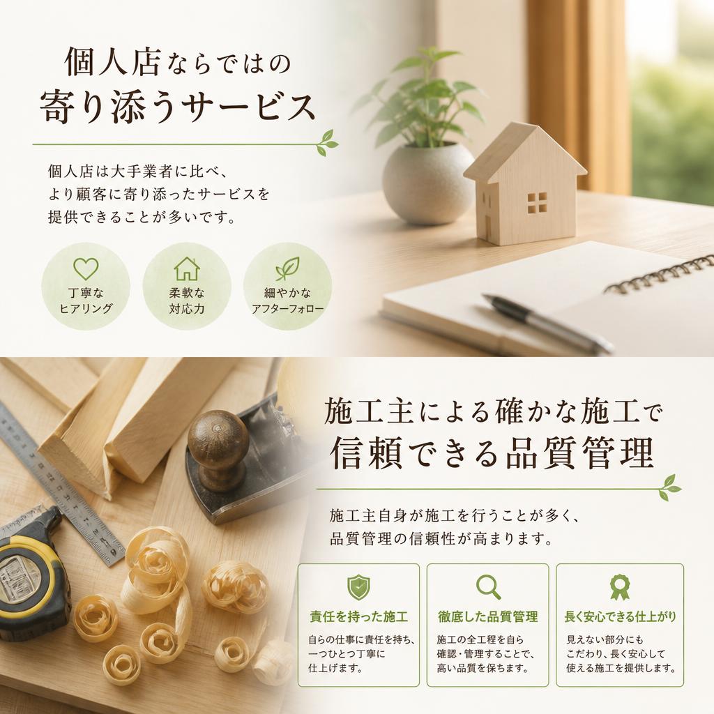 個人店の利点