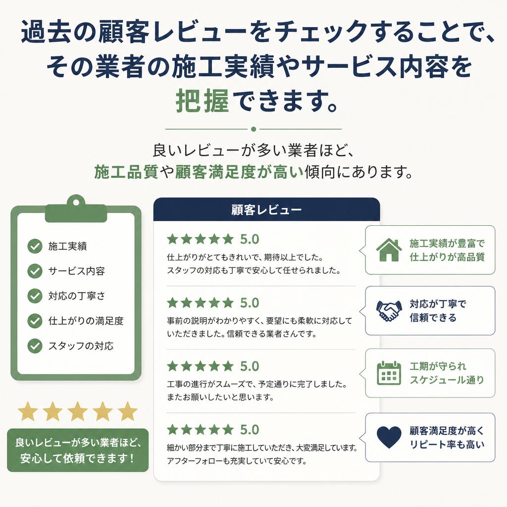 顧客レビューを活用しよう