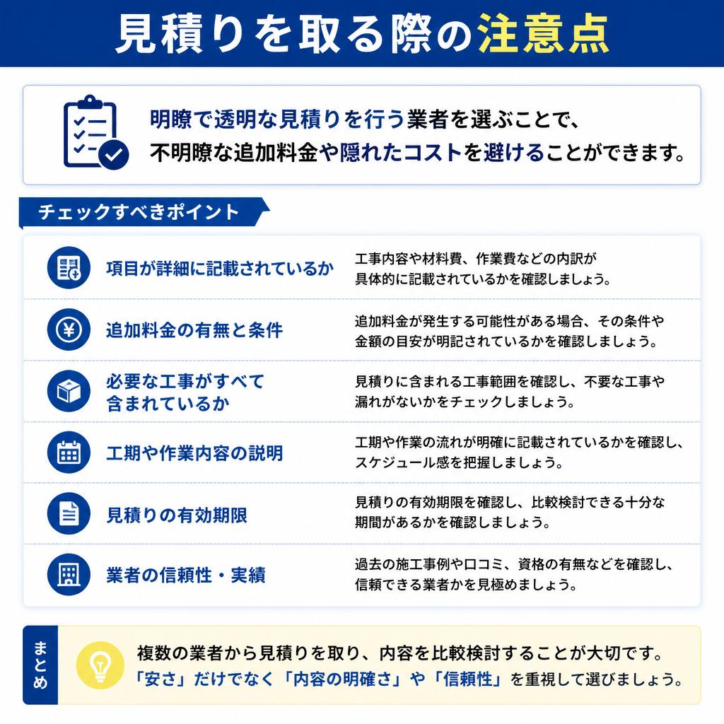 見積りのチェックポイント