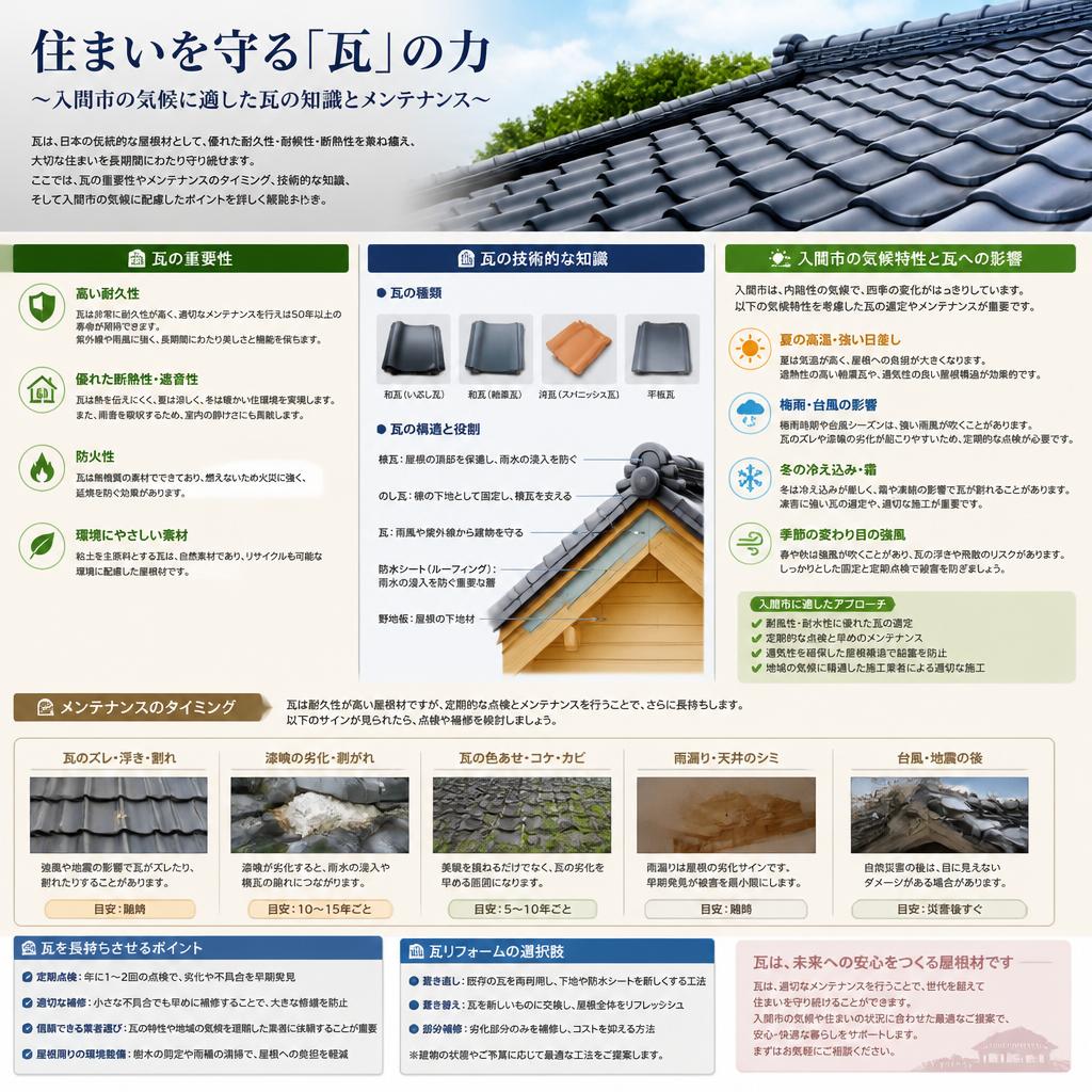 瓦のメンテナンスとその必要性