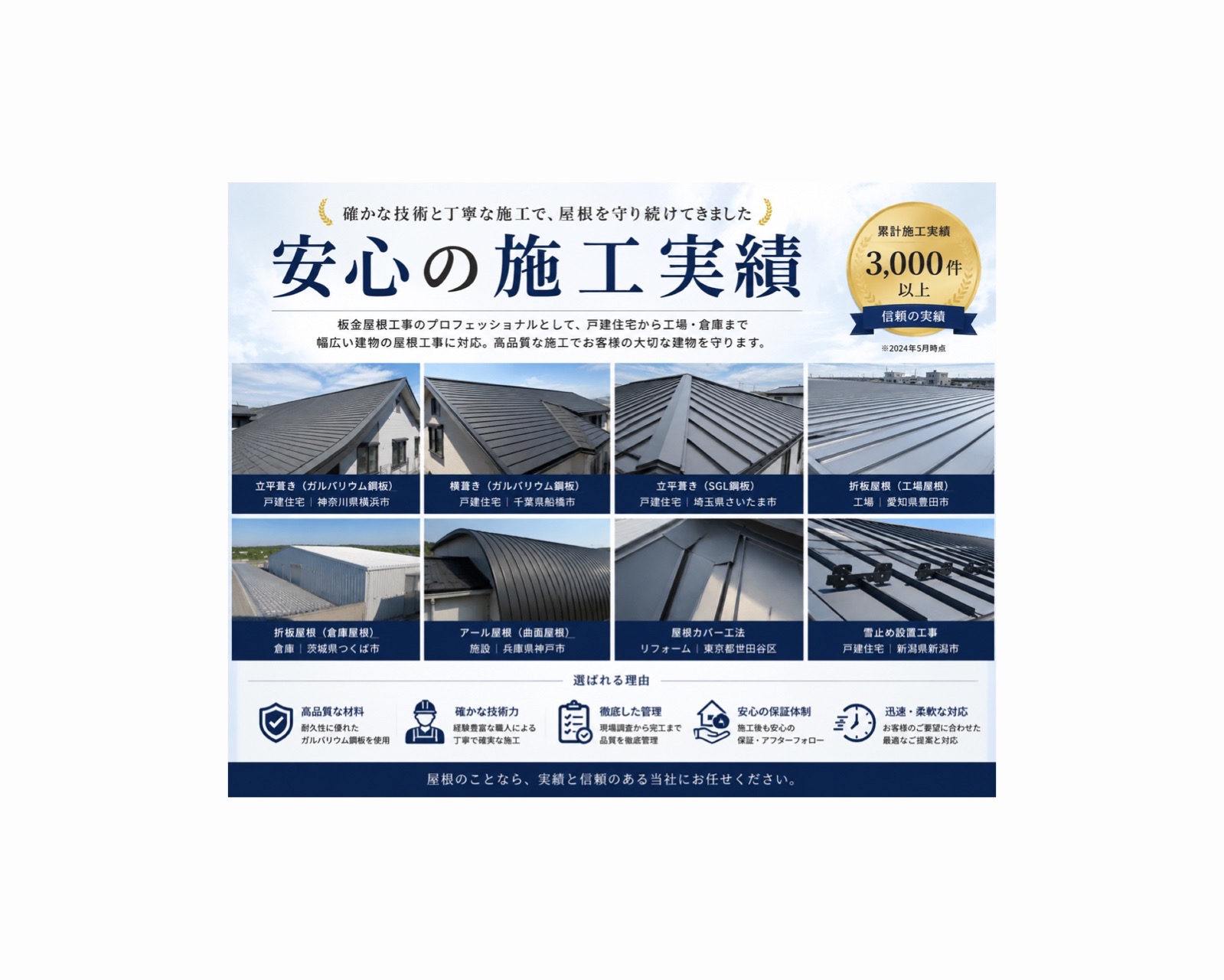 お客様の声｜安心の施工実績